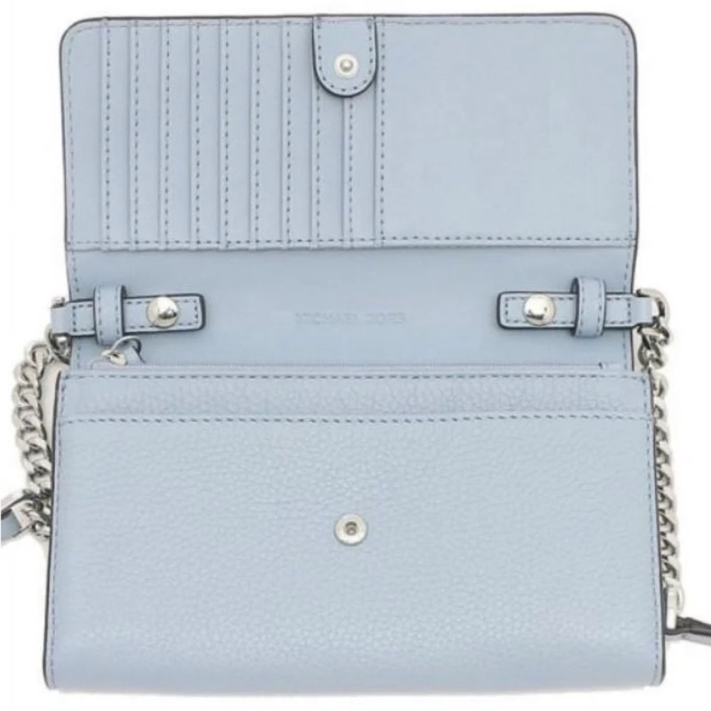 Like New Michael Kors Light Blue Crossbody Organizer